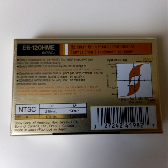 Hi8 New Recording Tapes in original packaging - Picture 2 of 4